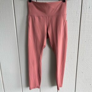 Lululemon Wunder Train High Rise Tight Pockets 25" in Brier Rose Pink Size 10